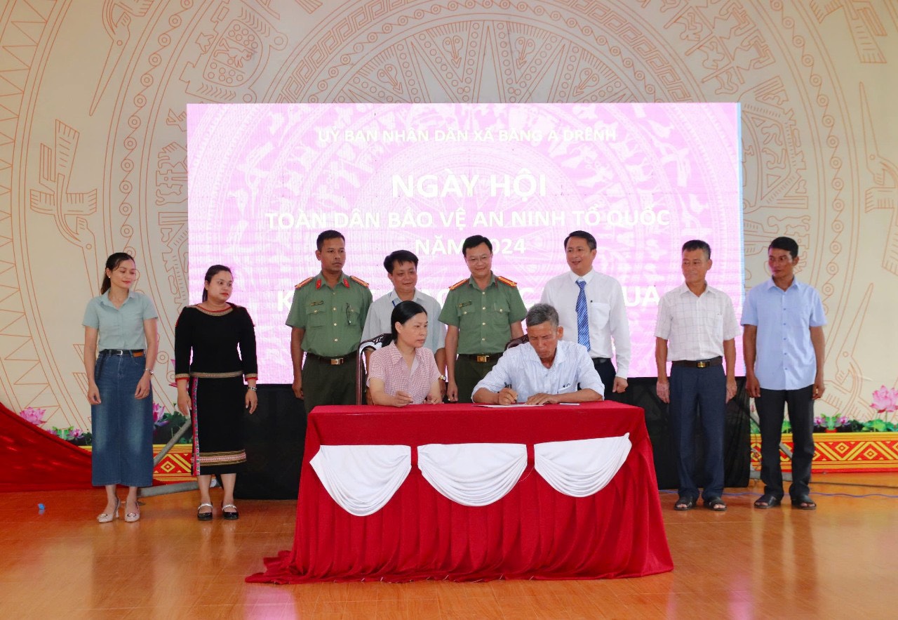 UBND xã Băng A Drênh tổ chức Ngày hội toàn dân bảo vệ an ninh tổ quốc năm 2024